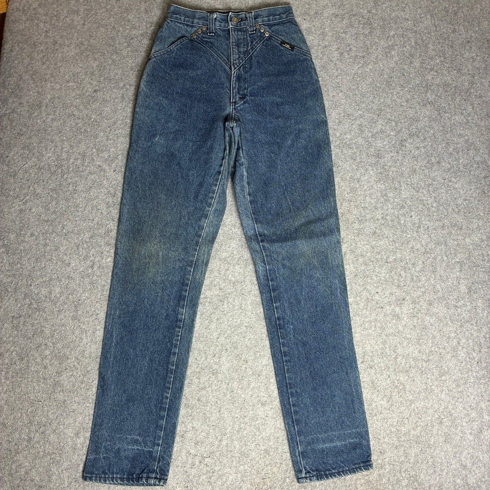 Ozark Mountain Mom Jeans 24x32 Blue Vintage Western V-Yoke High Rise Denim